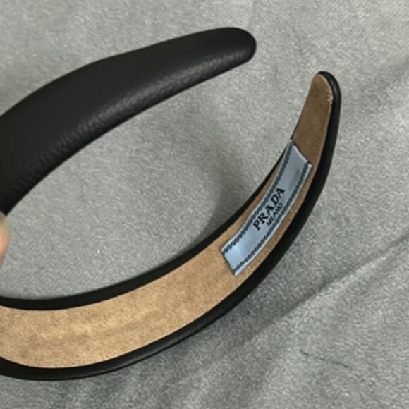 Like New/Unused Stylish black prada Headband - Picture 2 of 2